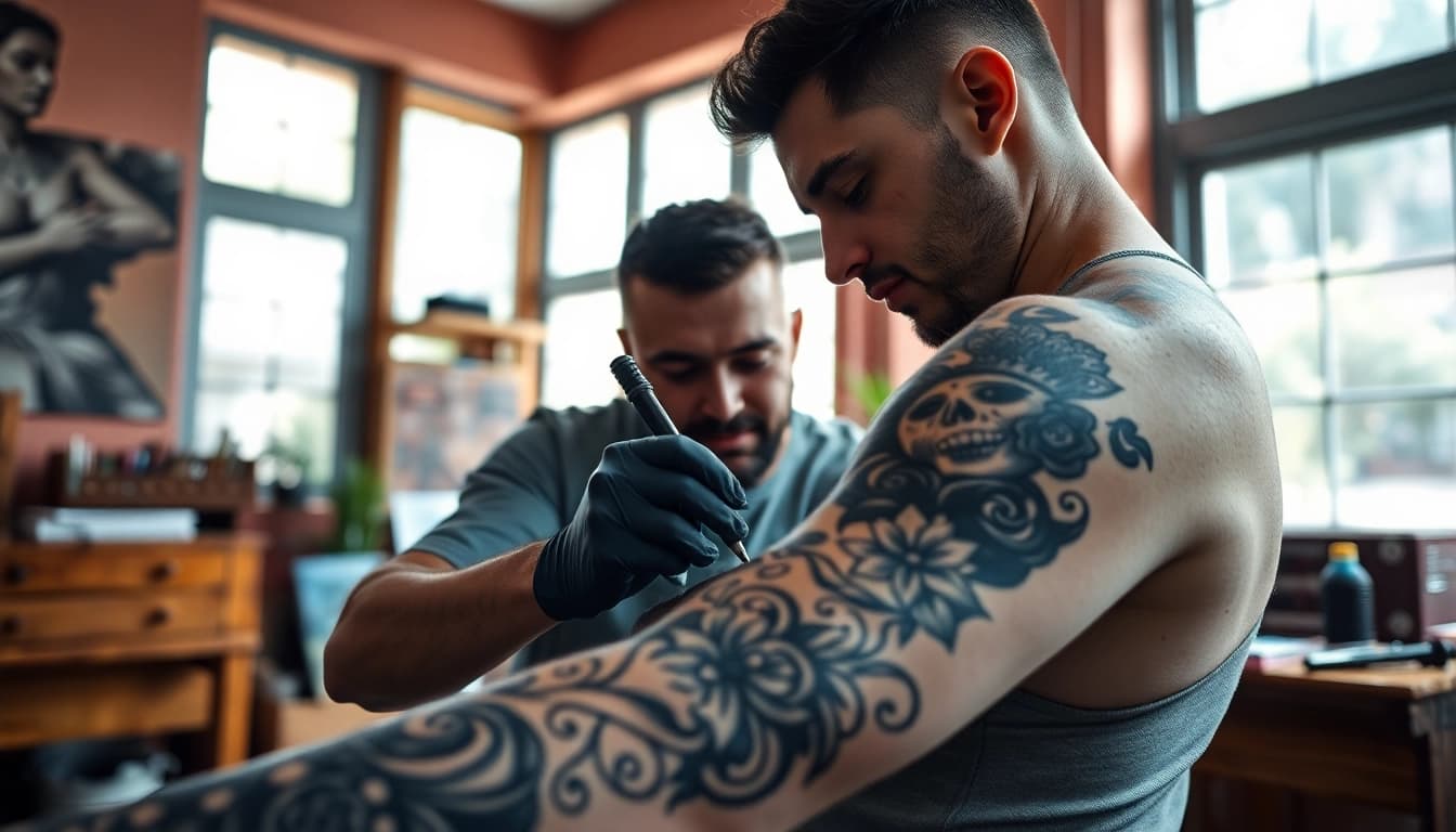 Creating stunning tattoos at Jairoramirezart.com, showcasing unique designs and artistry.