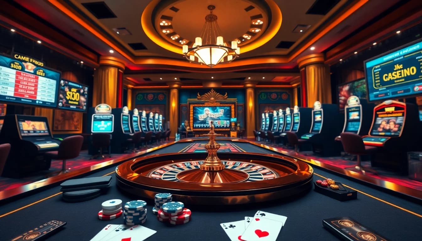 Découvrez des jeux passionnants au meilleur casino en ligne France avec des visuels vibrants de roulette et de machines à sous.