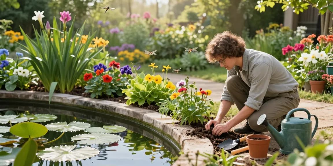 Buy Marginal Pond Plants to enhance your garden with vibrant aquatic flora in a serene pond setting.