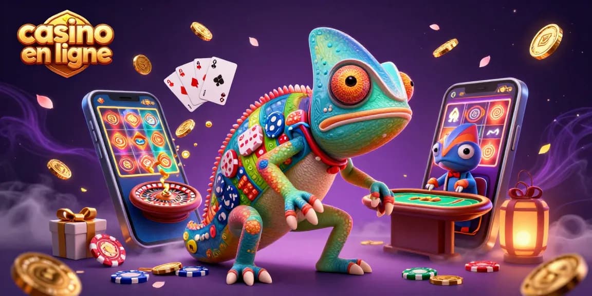 Vibrez avec le casino en ligne grâce à un caméléon extravagant et des jeux captivants!
