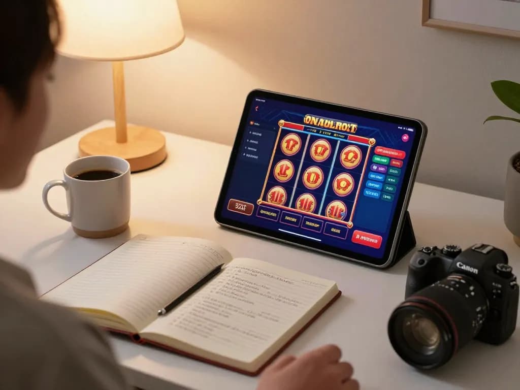 Enjoying casino online senza registrazione on a tablet at home during a relaxing evening