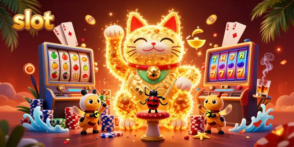 Bermain slot dengan pengisi daya yang berkilauan dalam suasana ceria dan penuh warna.