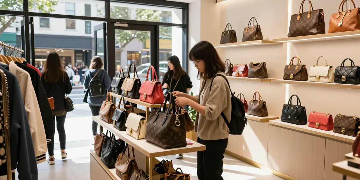 Explore high-quality replica bags in a vibrant 레플리카 쇼핑몰 shopping scene.