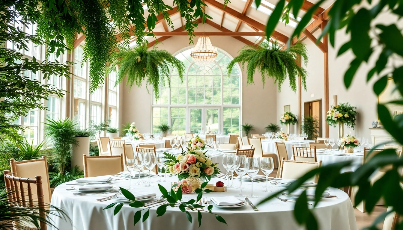 Host your event at Stowe Venue Hire with beautifully set tables and elegant decor.