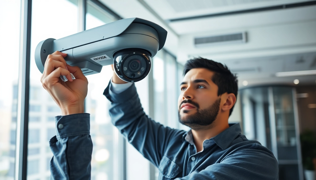 Instalación de Cámaras Hikvision en una oficina moderna para una mayor seguridad