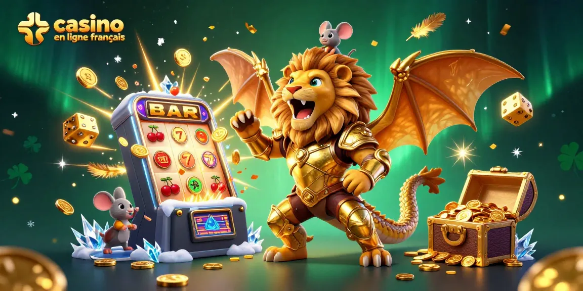 Profitez des jeux au casino en ligne francais avec une créature chimère et des machines à sous éclatantes.