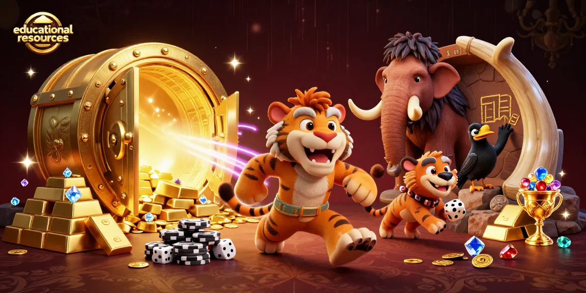 Experience educational resources on winning strategies with this vibrant casino-themed illustration.