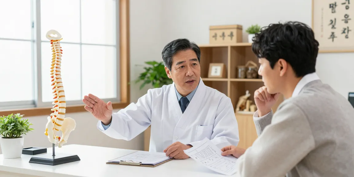 Expert consultation at 수원교통사고한의원, showcasing professional care for traffic accident recovery.