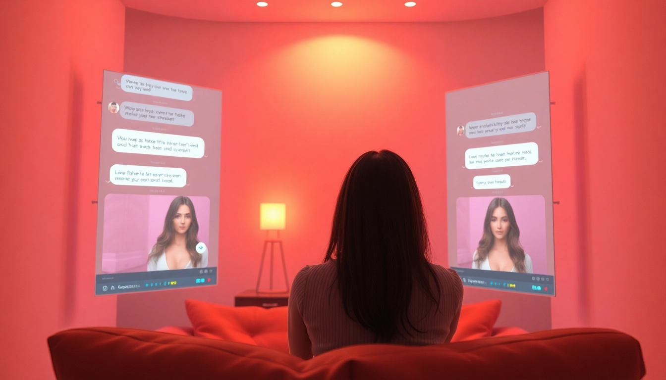 Engaging NSFW AI chat environment showcasing intimate interactions with AI characters.