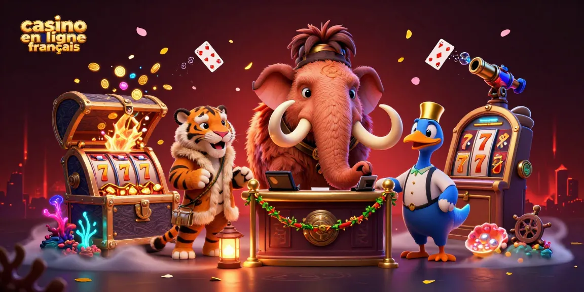 Expérimentez le monde vibrant des jeux de casino en ligne français avec cette illustration dynamique.