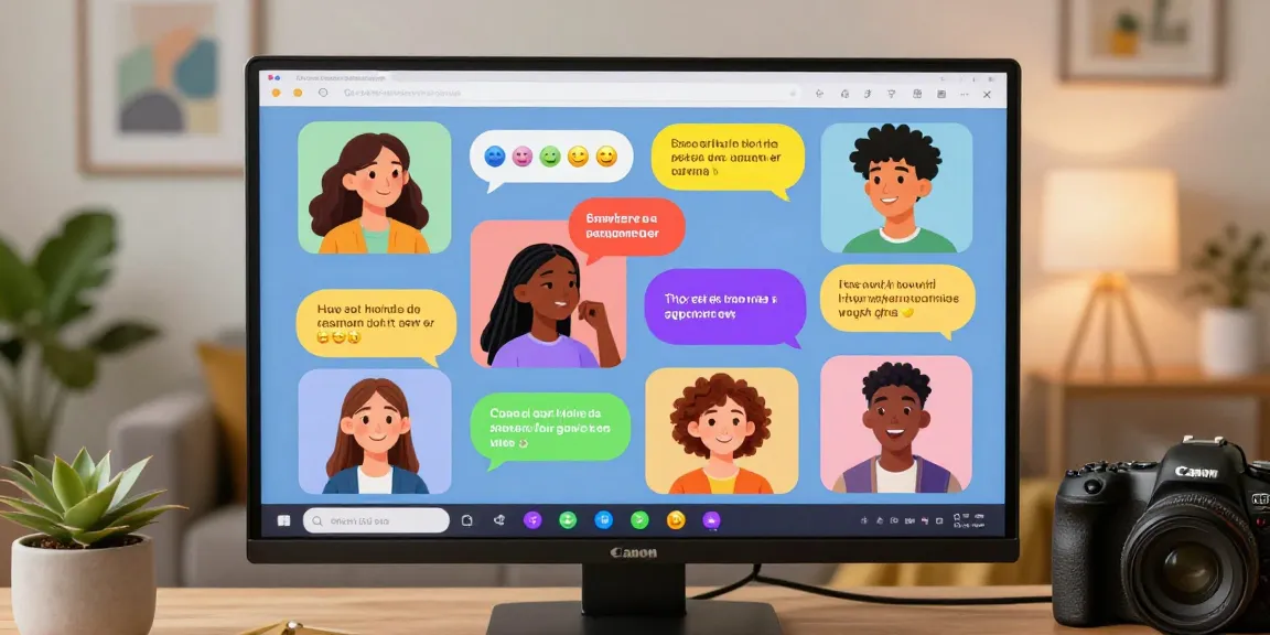 Engaging spicy chat scene with animated avatars in lively conversation on a digital platform.