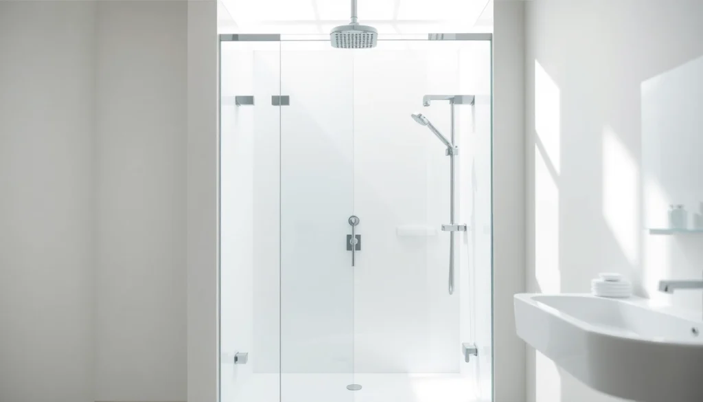 Installer une paroi de douche sirhona dans une salle de bains moderne et épurée.