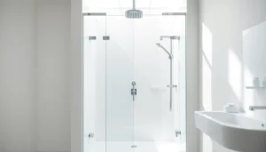 Installer une paroi de douche sirhona dans une salle de bains moderne et épurée.