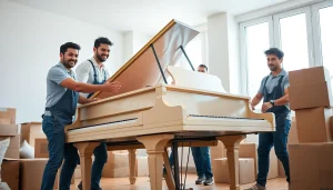 Efficient movers offering Toronto moving services for delicate items like pianos.