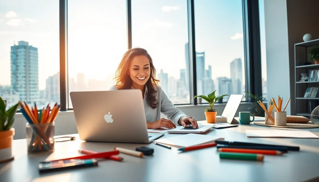 Learn how to get paid for content creation fast in a vibrant workspace setting.