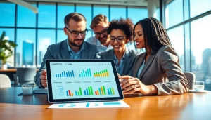 Analyze competitor pricing strategies in a collaborative workspace with diverse professionals.