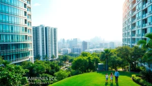 Discover the luxury lifestyle at Tampines EC, showcasing modern architecture and vibrant community.