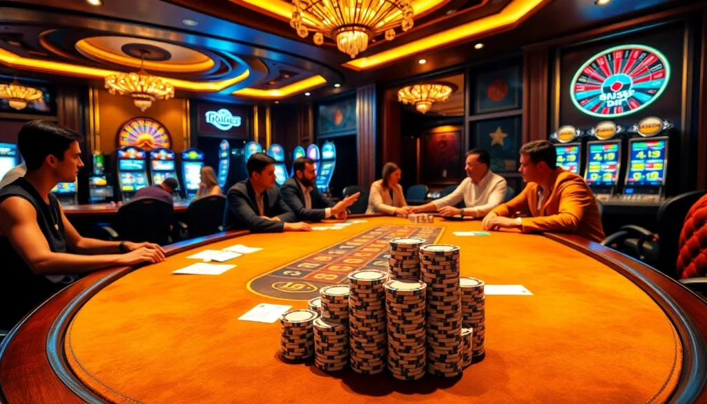 Poker gameplay at ev88.claims showcasing lively atmosphere and high-stakes excitement.
