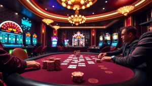 Experience thrilling gameplay at BK8 เว็บตรง with vibrant poker tables and luxurious casino atmosphere.