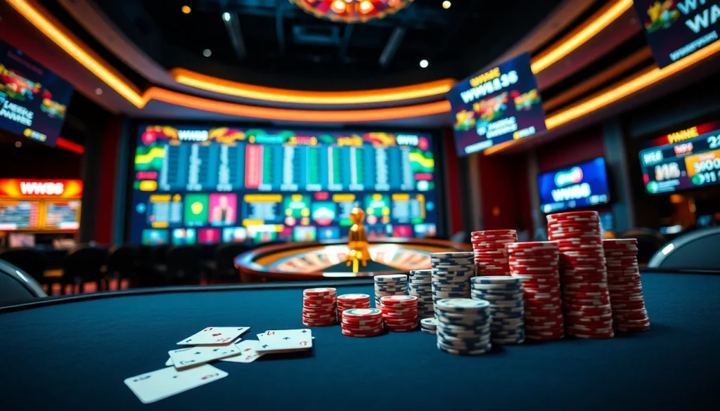 Experience the excitement of betting at ww88 with vibrant casino elements.