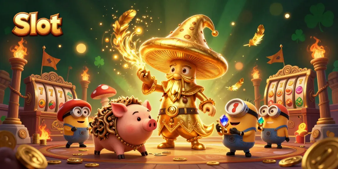 Spin the reels with golden magic in this vibrant Slot casino scene.