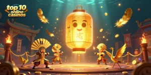 Experience the excitement of the top 10 online casinos in a dynamic 3D casino scene.
