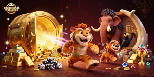 Experience educational resources on winning strategies with this vibrant casino-themed illustration.